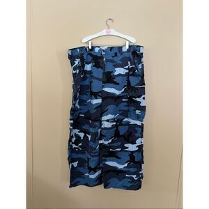 King Size Blue Camo Pants Mens Size 46 100% Cotton